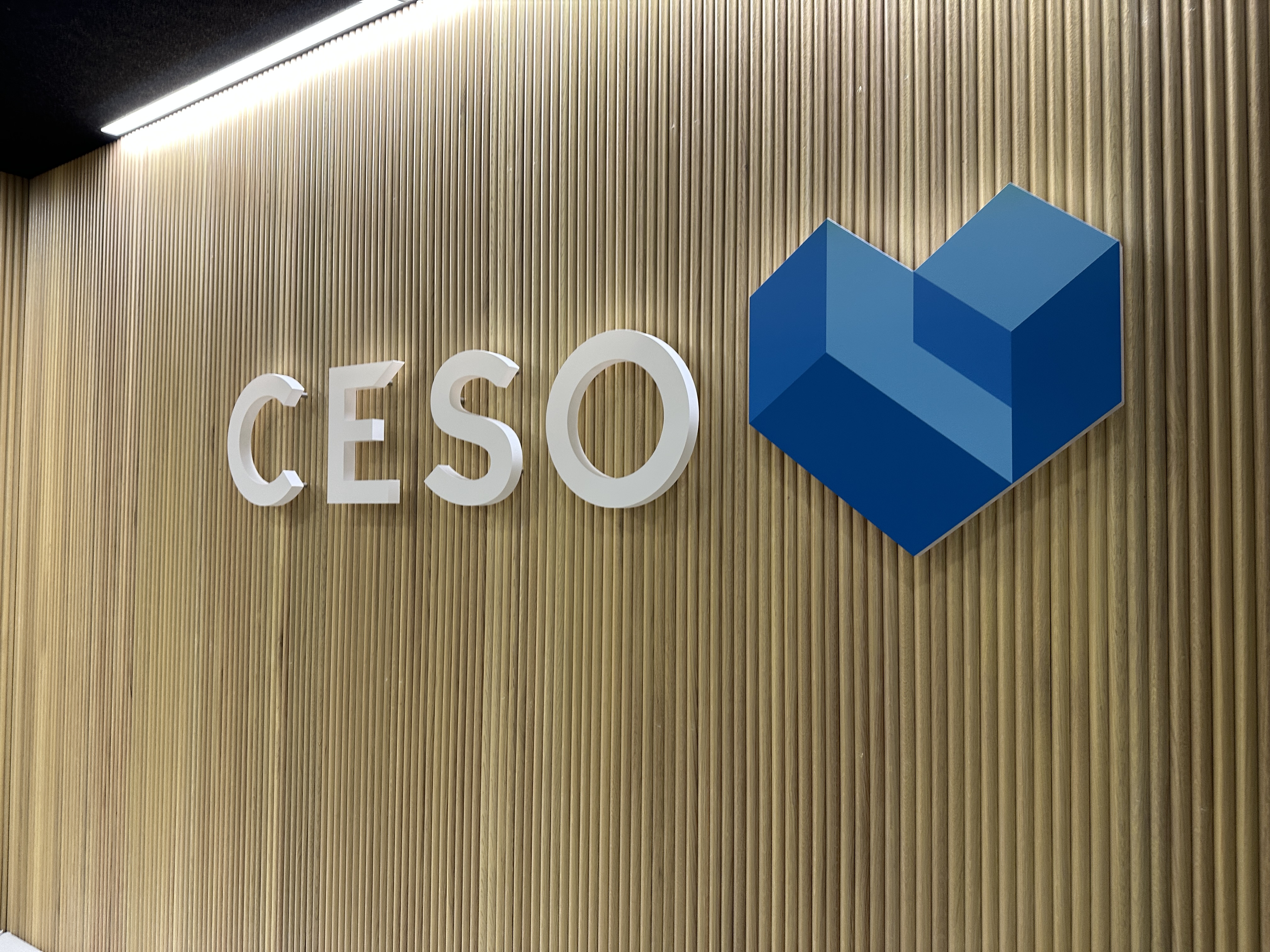 Lobby Logo Letters — Building Signage