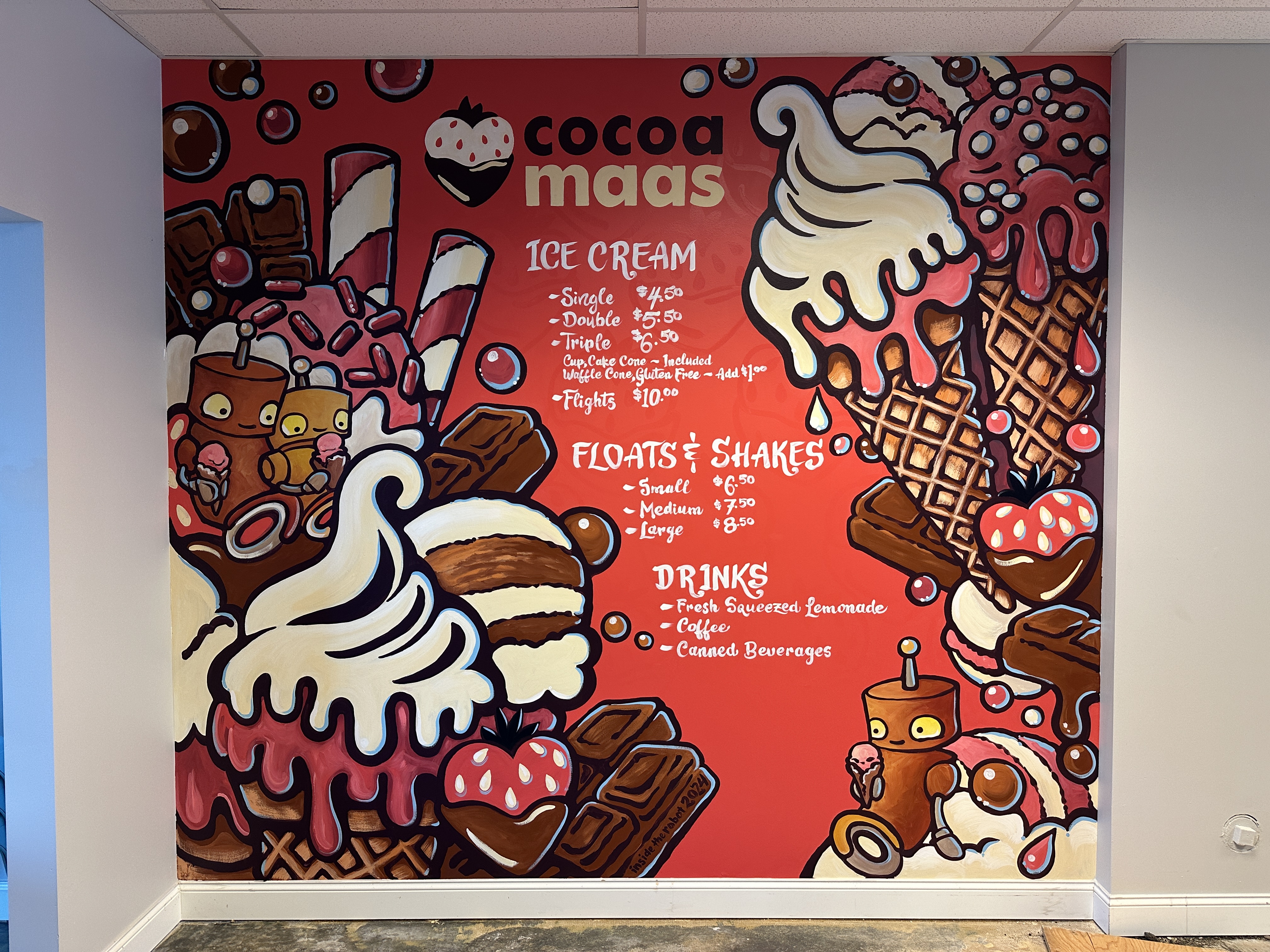 Cocoa Maas mural wide view